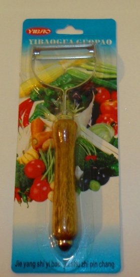 Универсальный нож для овощей и фруктов с деревянной ручкой 