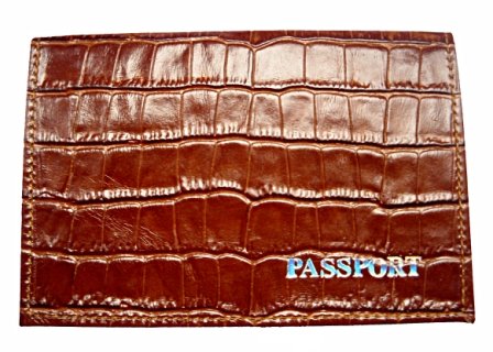 Обложка для паспорта из натуральной кожи (крокодил) 26  